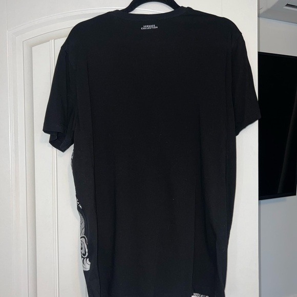 Versace Collection Mens Black & White Pattern Tshirt Size XL - Picture 2 of 6